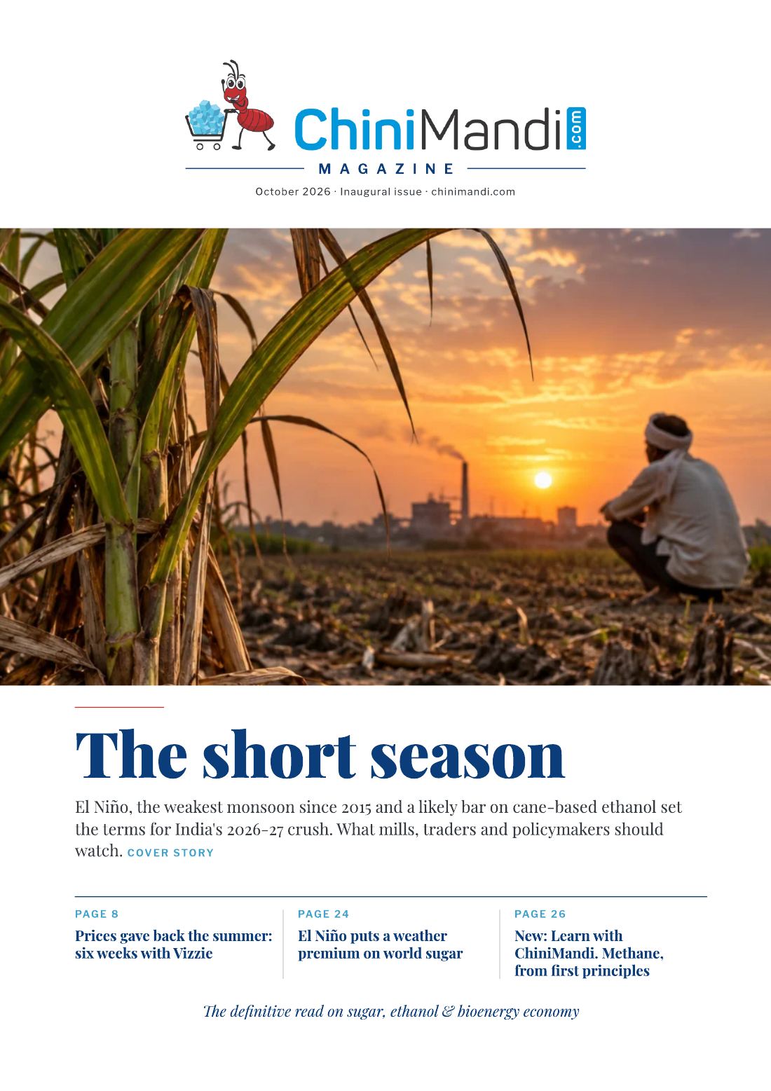 Cover of ChiniMandi Magazine, Issue 01, October 2026: The short season